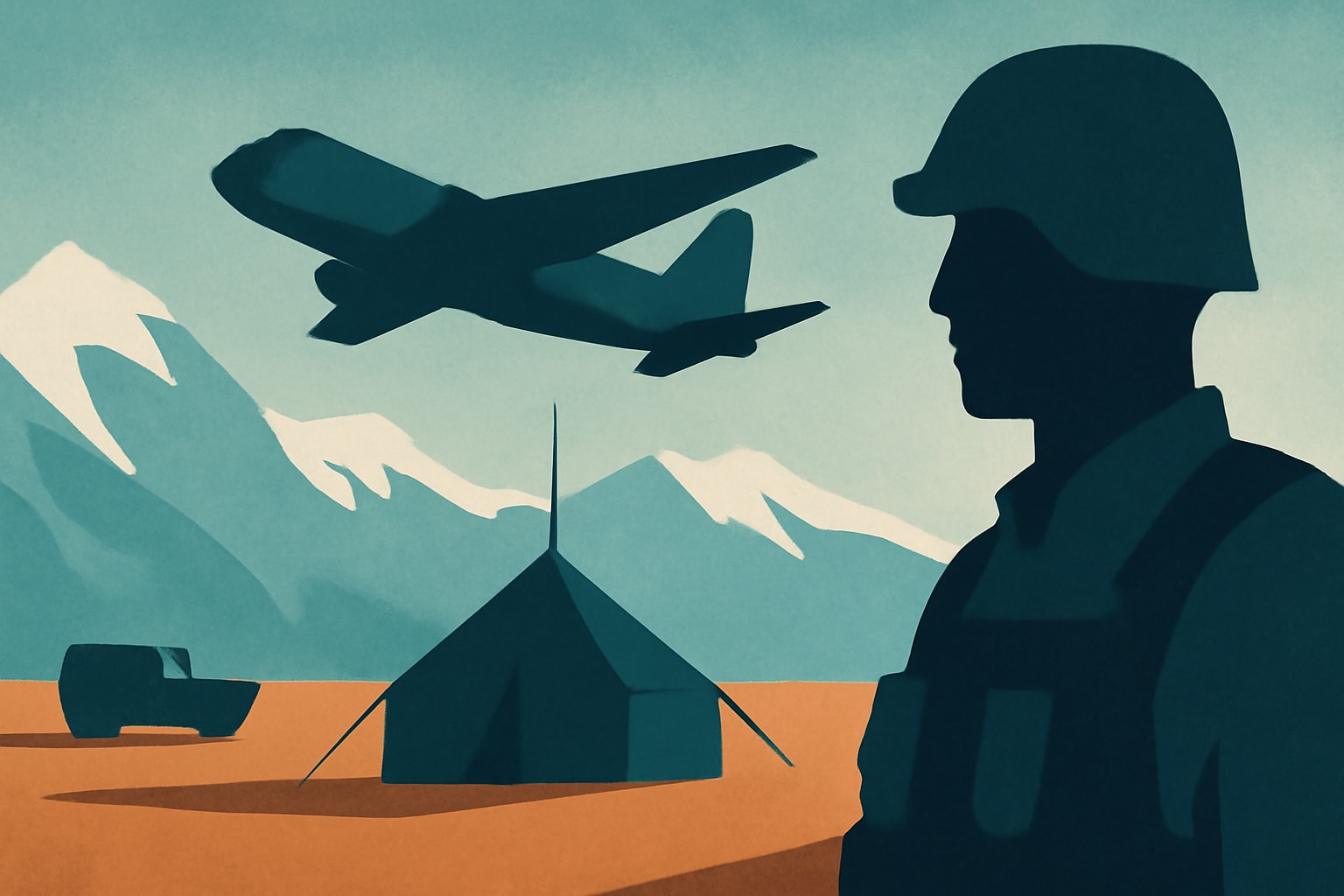 Editorial illustration for: U.S. Military to Establish Presence at Mestersvig, Greenland