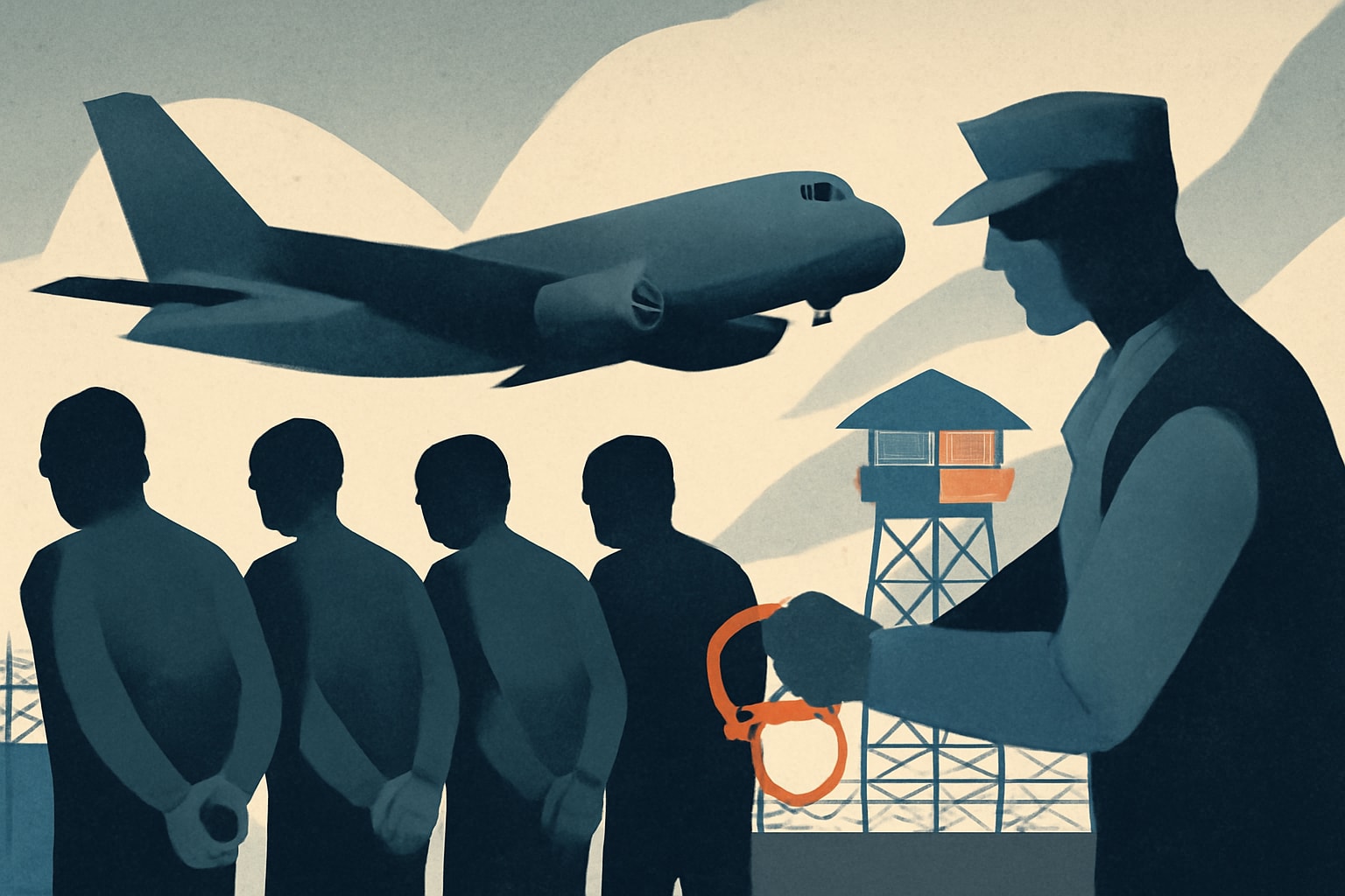 Editorial illustration for: Five Arrested in UK for Threatening U.S. Air Force Base Security