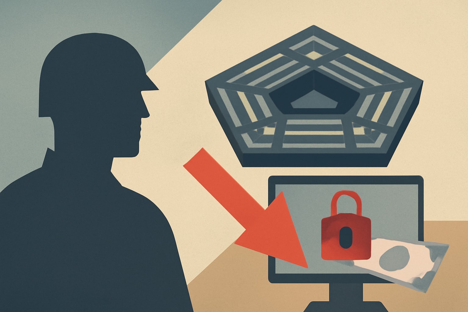 Editorial illustration for: Pentagon's Cyber Mastery Incentive Model May Lead to Pay Cuts for Troops