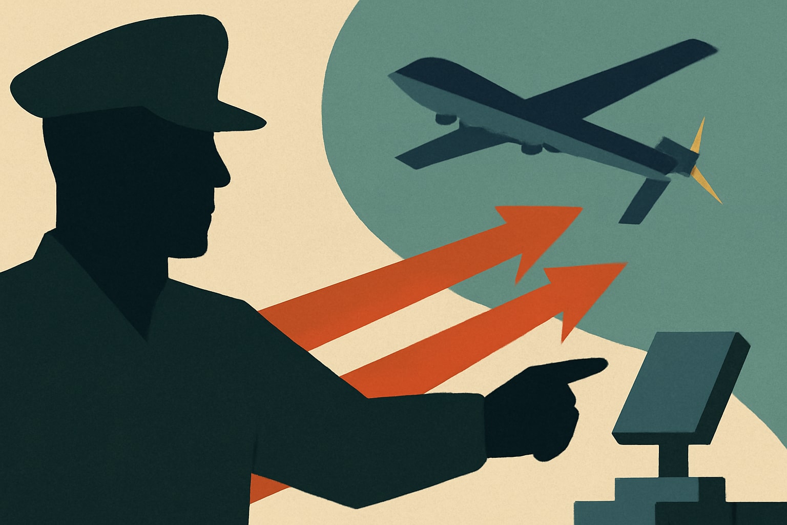 Editorial illustration for: Hegseth Issues New Directive to Accelerate U.S. Military’s Counter-Drone Efforts