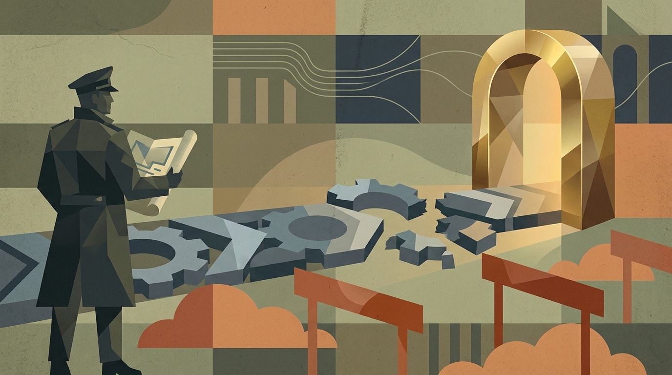 Editorial illustration for: Golden Dome Initiative on Track Despite Potential Delays, Says General
