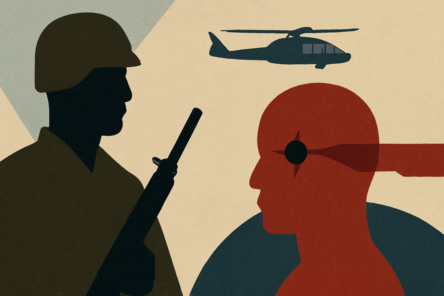 Editorial illustration for: Former US Marine Charged in Connection to Haiti President’s Assassination