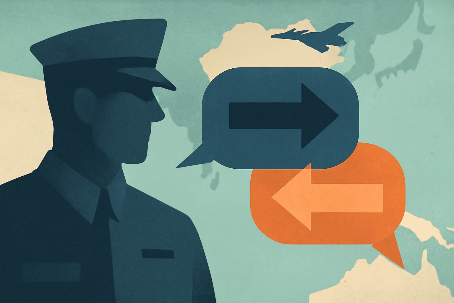 Editorial illustration for: U.S. Leaders Send Mixed Messages to Indo-Pacific Nations