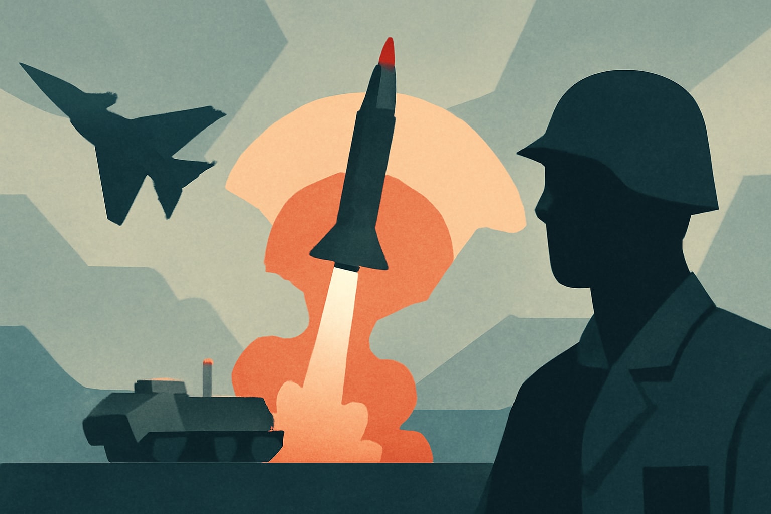 Editorial illustration for: North Korea Test-Fires Intermediate-Range Missile Amid Rising Tensions