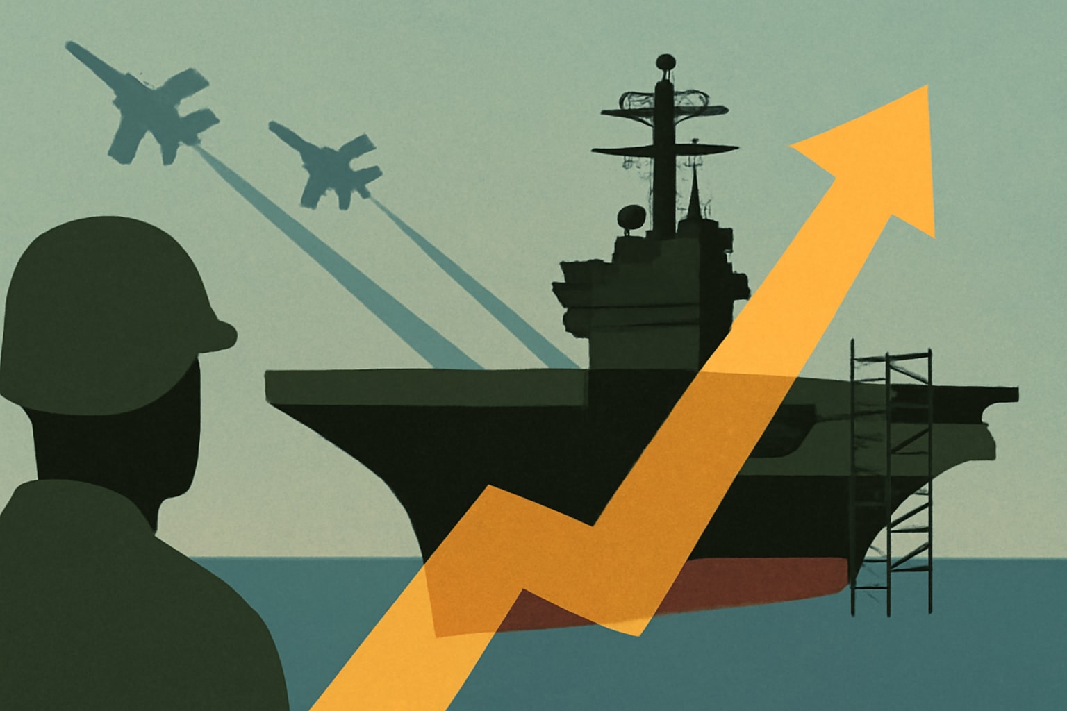Editorial illustration for: USS Harry S. Truman to Undergo $5.1 Billion Mid-Life Overhaul