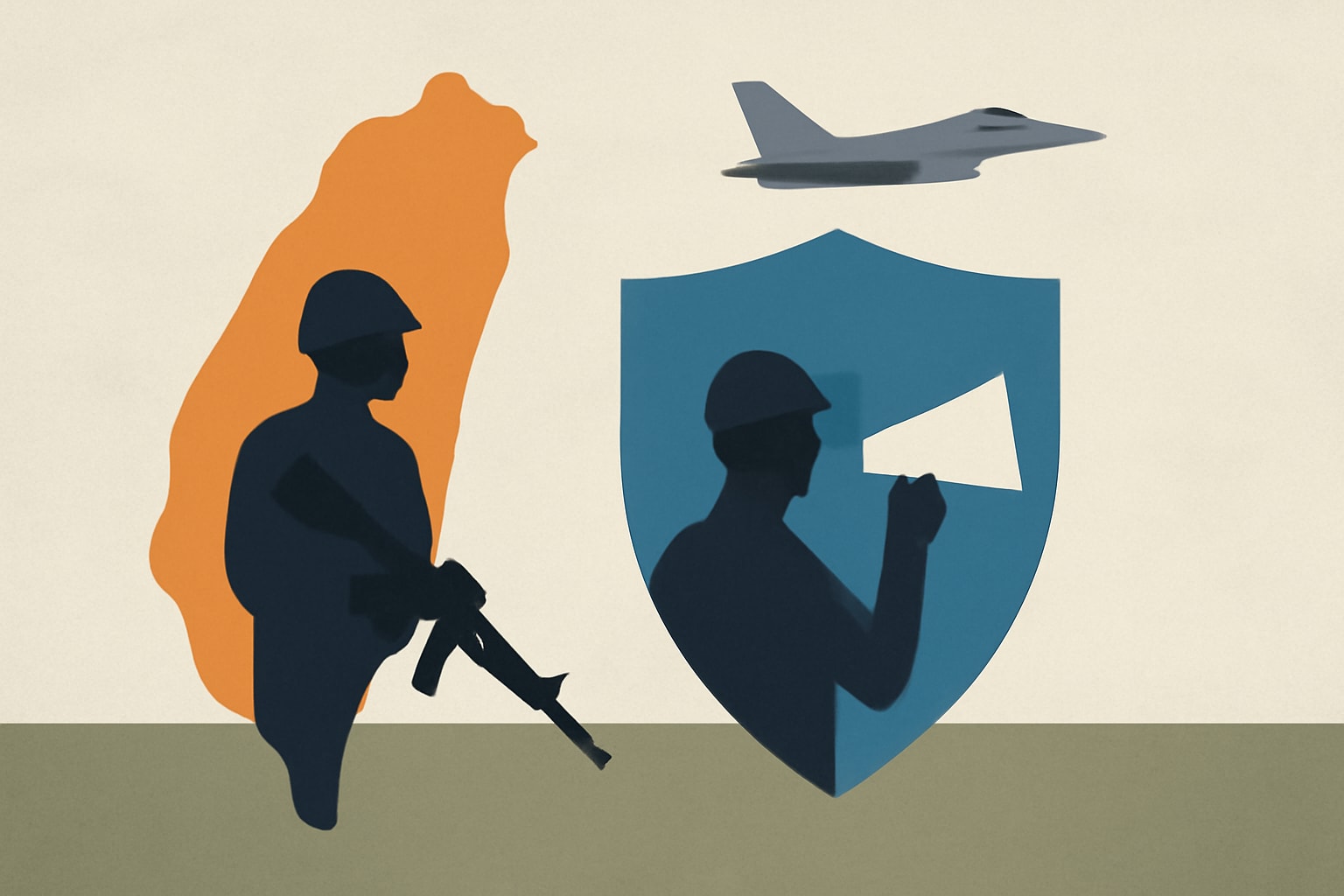 Editorial illustration for: Taiwan Adopts Civil Defense Strategies Inspired by Ukraine