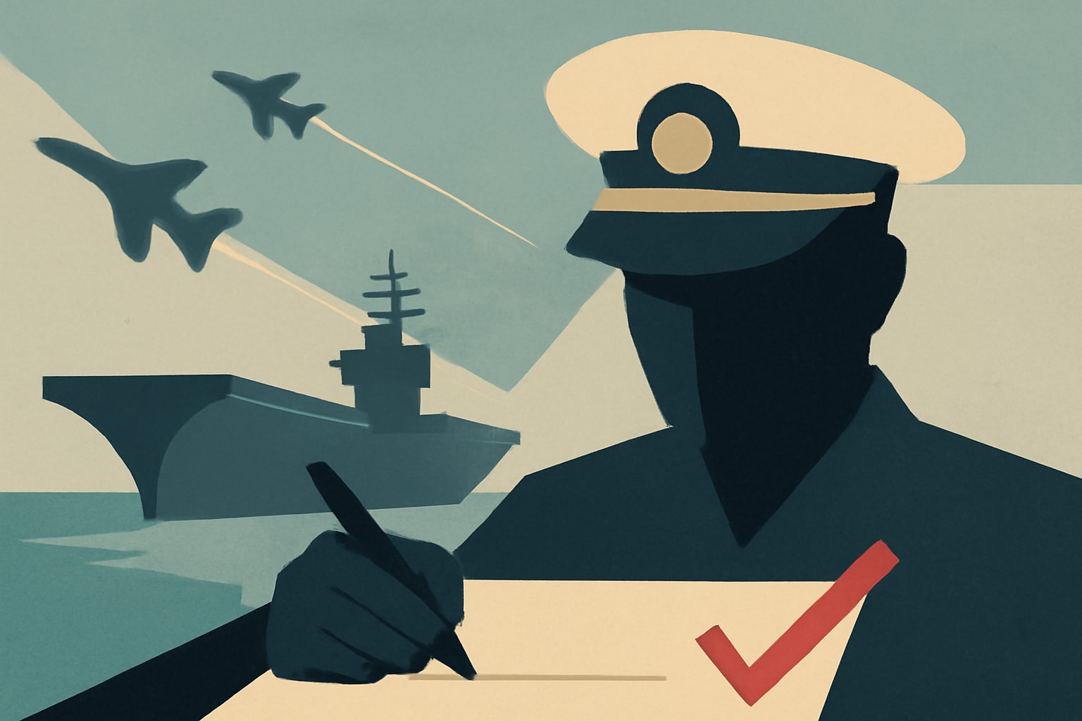 Editorial illustration for: US Navy Signs Off on Preliminary Acceptance of USS John F. Kennedy