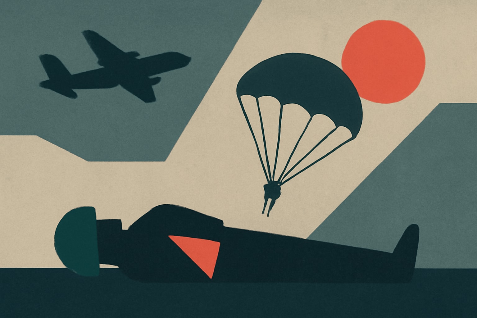 Editorial illustration for: Special Operations Soldier Dies After Airborne Training Exercise