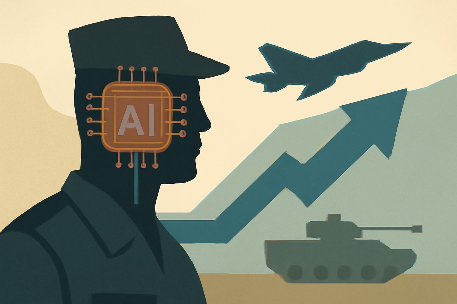 Editorial illustration for: Embedded AI Agents Accelerate Defense Technology Adoption