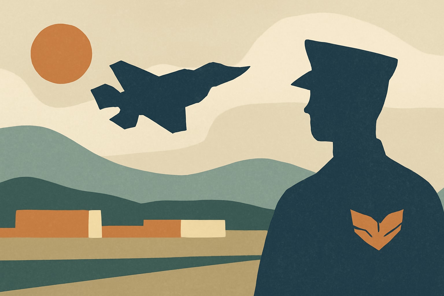 Editorial illustration for: Air Force to Base F-35s at Kingsley Field, Oregon Starting in 2027
