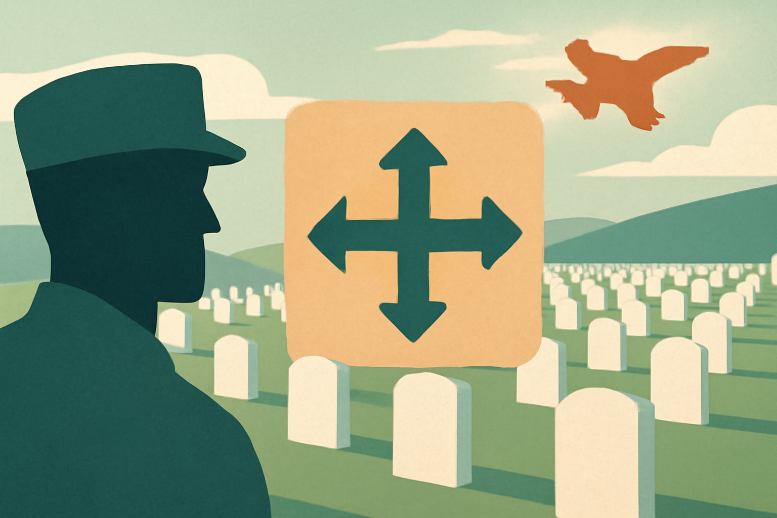 Editorial illustration for: Connecticut Receives $600,000 VA Grant to Expand Veterans Cemetery With 1,510 Burial Plots