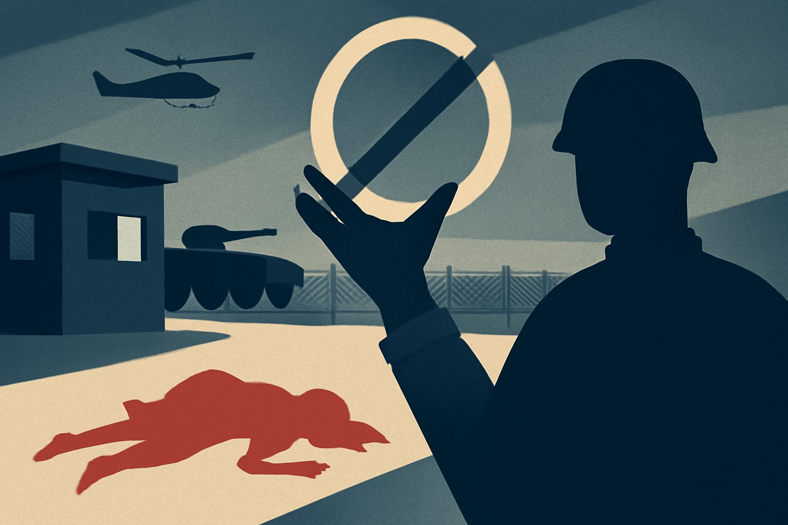 Editorial illustration for: Curfew Imposed on US Military Base After Marine Allegedly Killed Japanese Woman