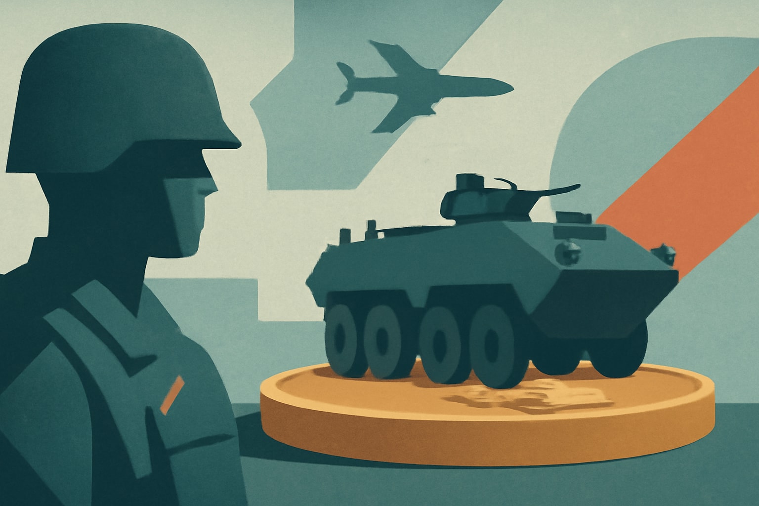 Editorial illustration for: Congress Evaluates Future Cost and Use of Marine Corps ACVs