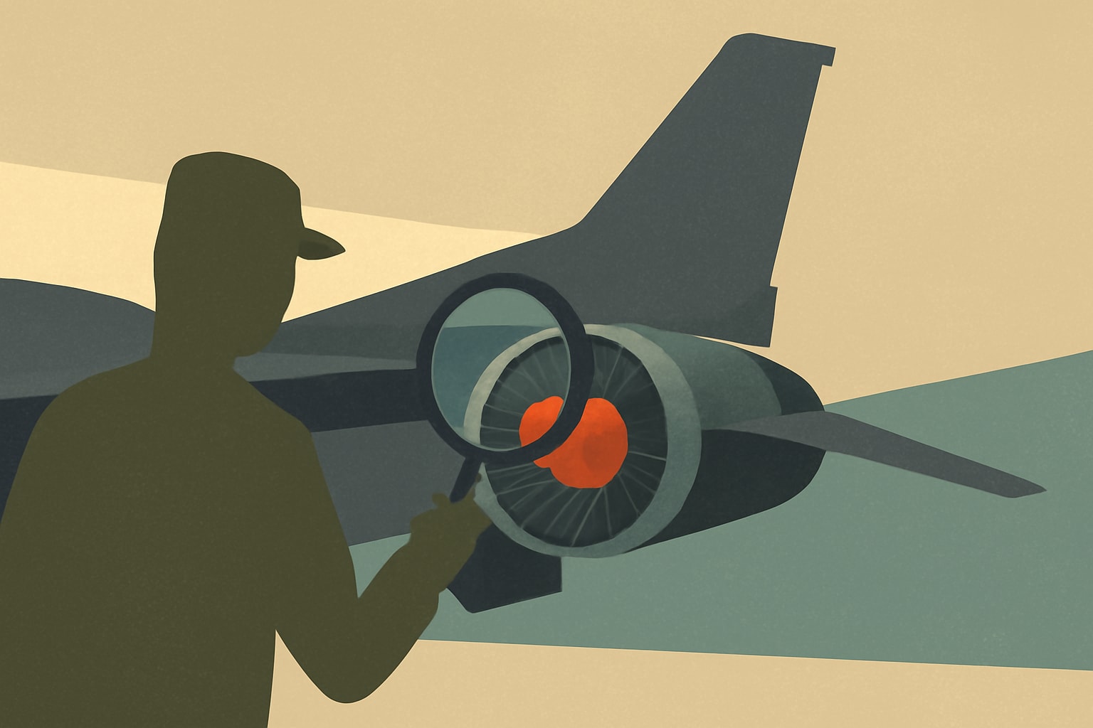 Editorial illustration for: New Procedure Lets Maintainers Inspect ‘Blind Spot’ in F-16 Engine