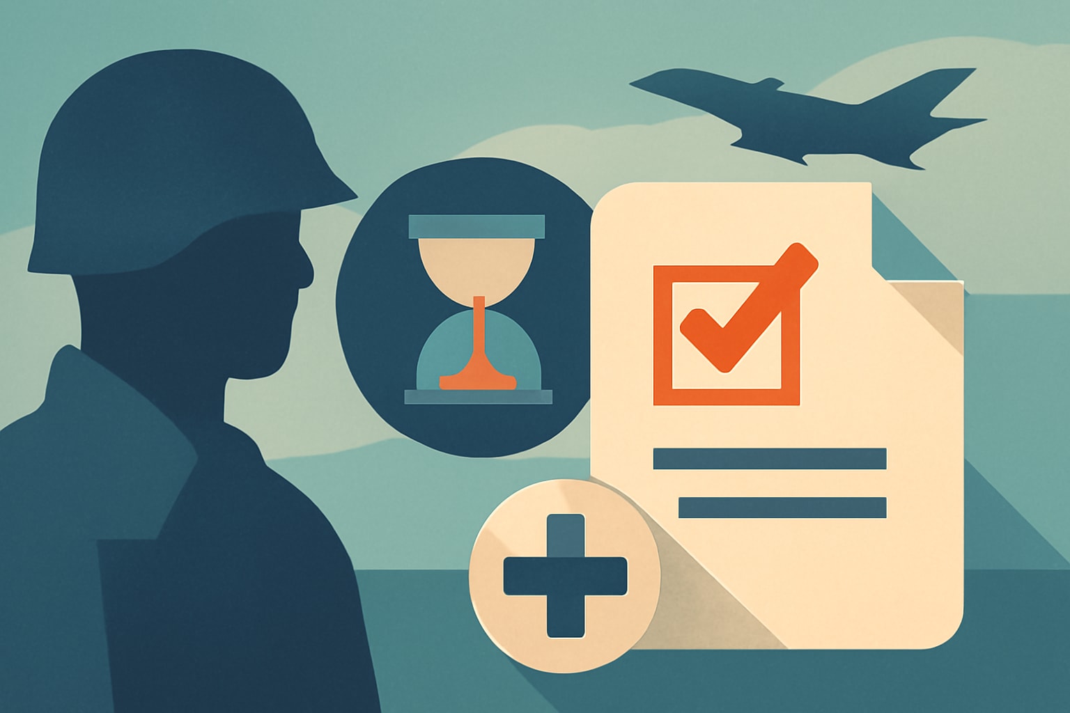 Editorial illustration for: Understanding Military Enlistment Waivers: Age and Medical Criteria