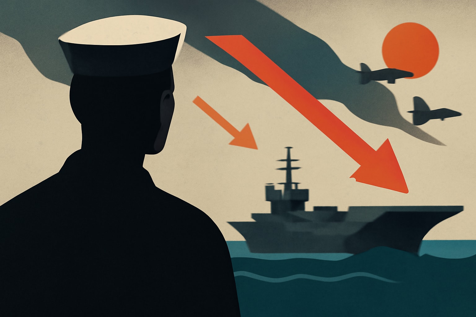 Editorial illustration for: Navy Faces Readiness Challenges After Extended Carrier Deployments