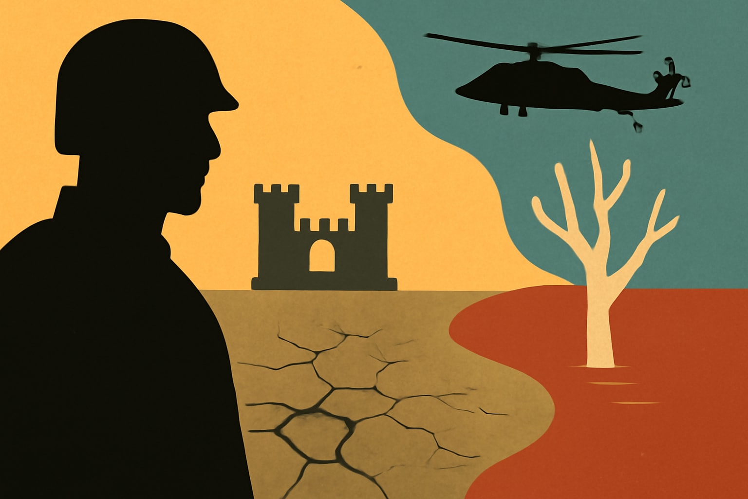 Editorial illustration for: US Army Corps of Engineers Faces Scrutiny Over Environmental Mitigation Decline
