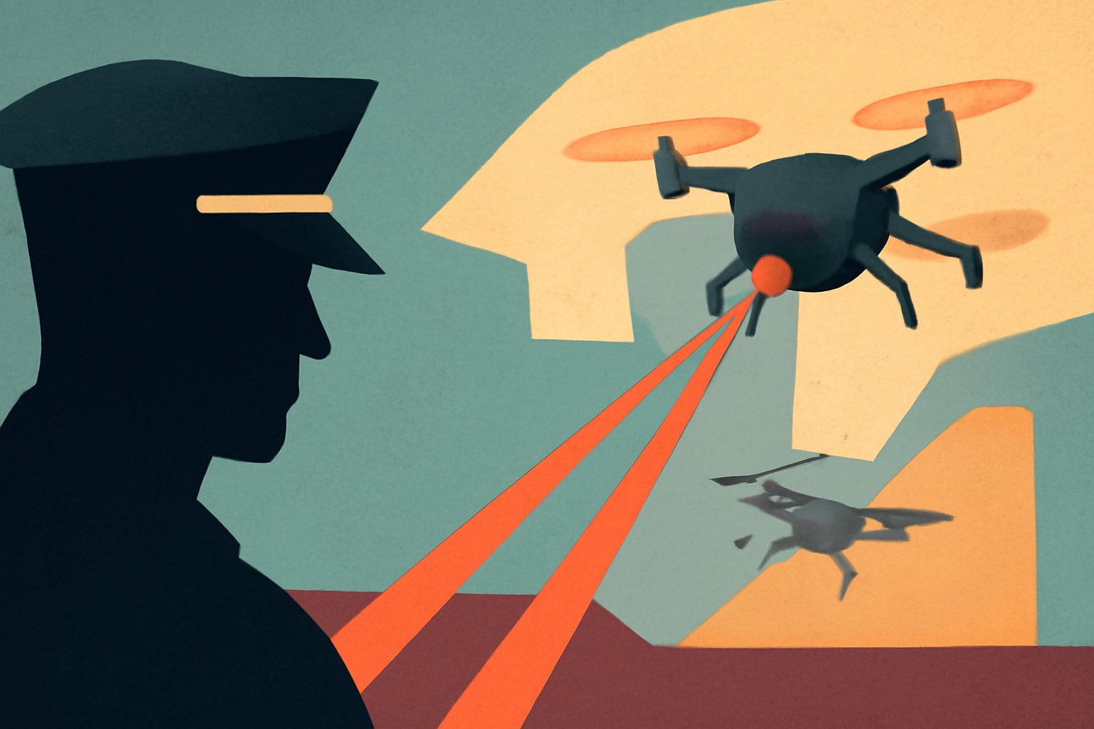 Editorial illustration for: Powerus Unveils Fully Autonomous Drone Interceptors for Military Applications
