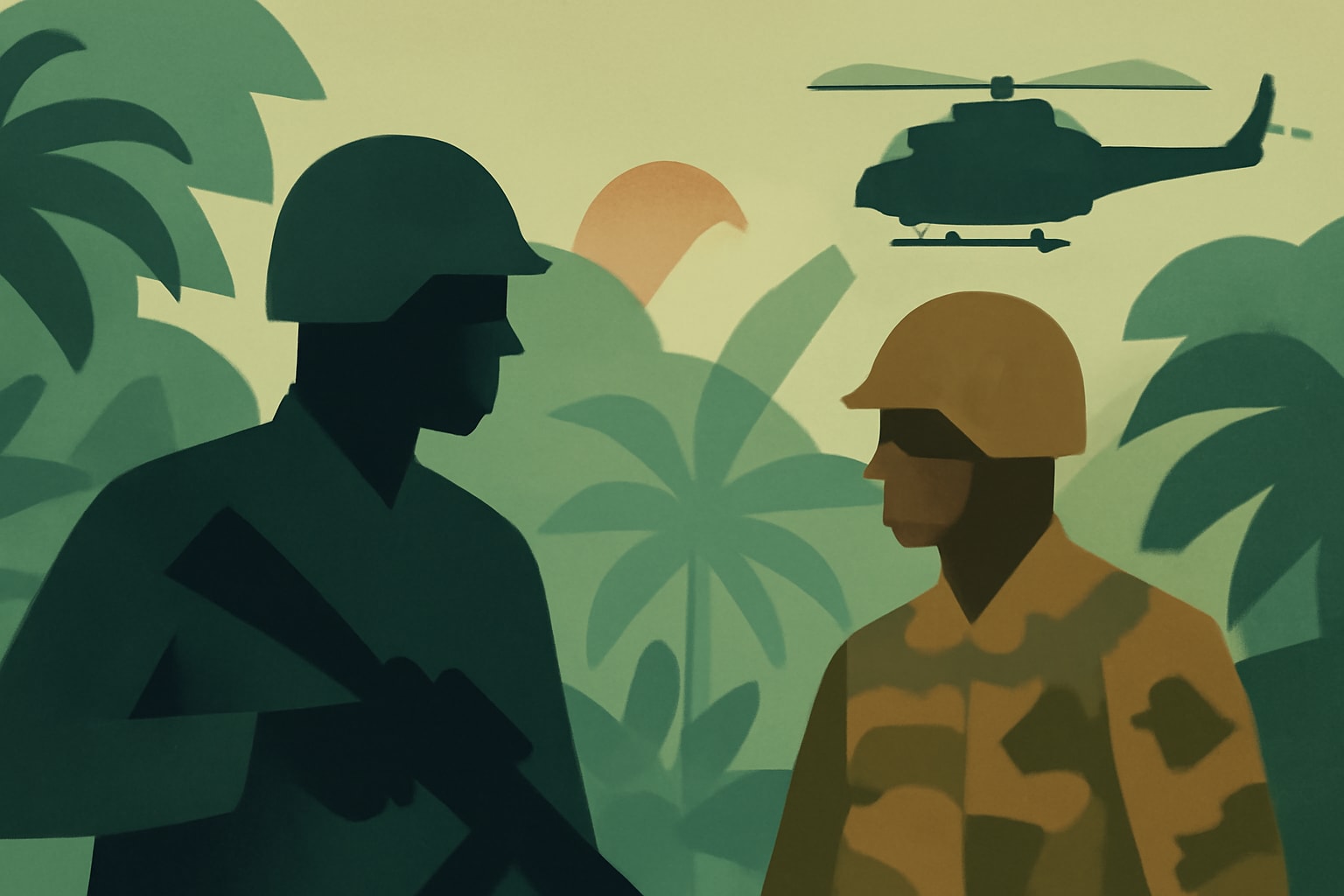 Editorial illustration for: U.S. Army Returns to Jungle Training with Panamanian Forces