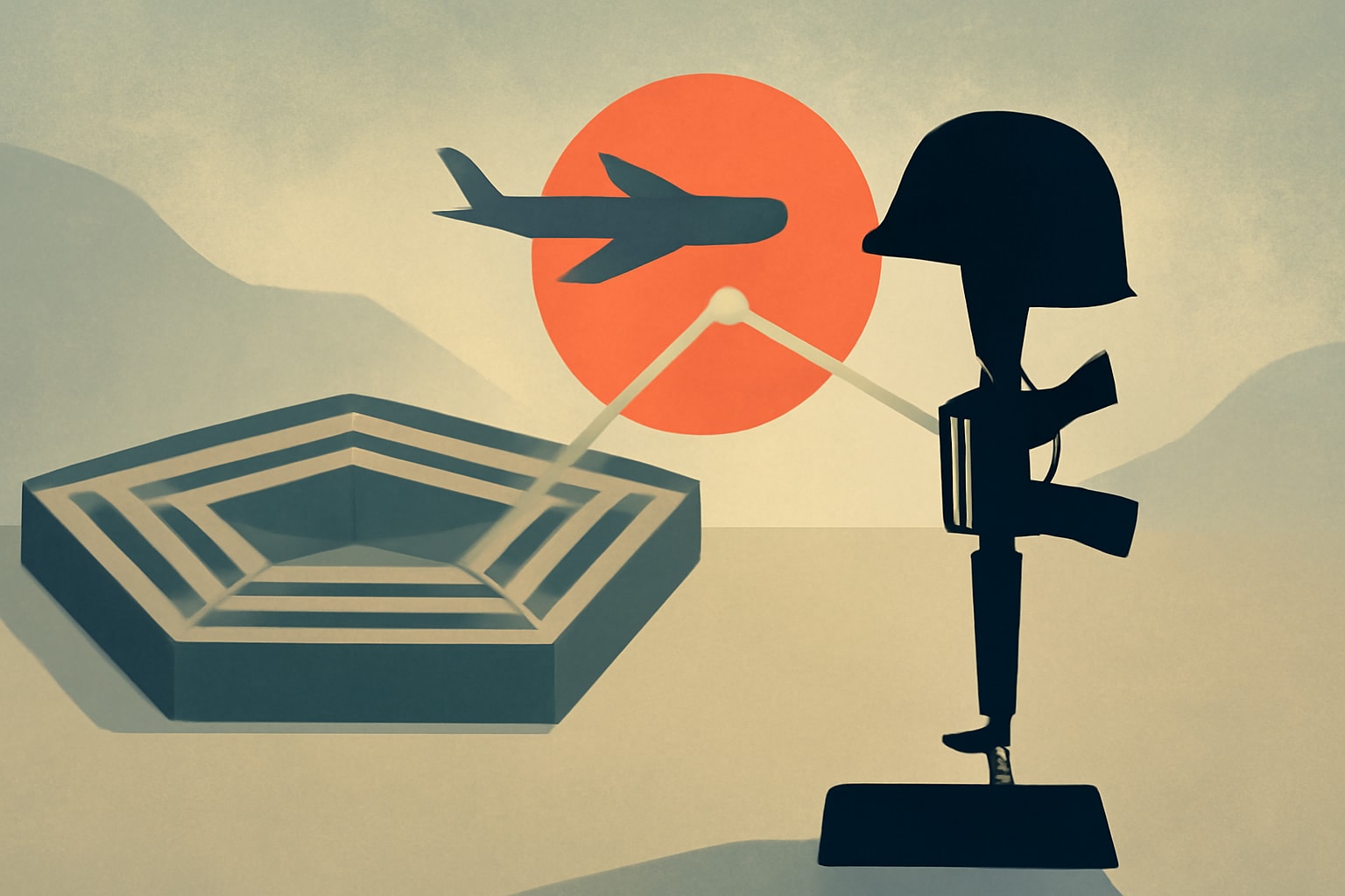 Editorial illustration for: Pentagon Updates Protocols for Tracking Iran War-Related Deaths of Service Members