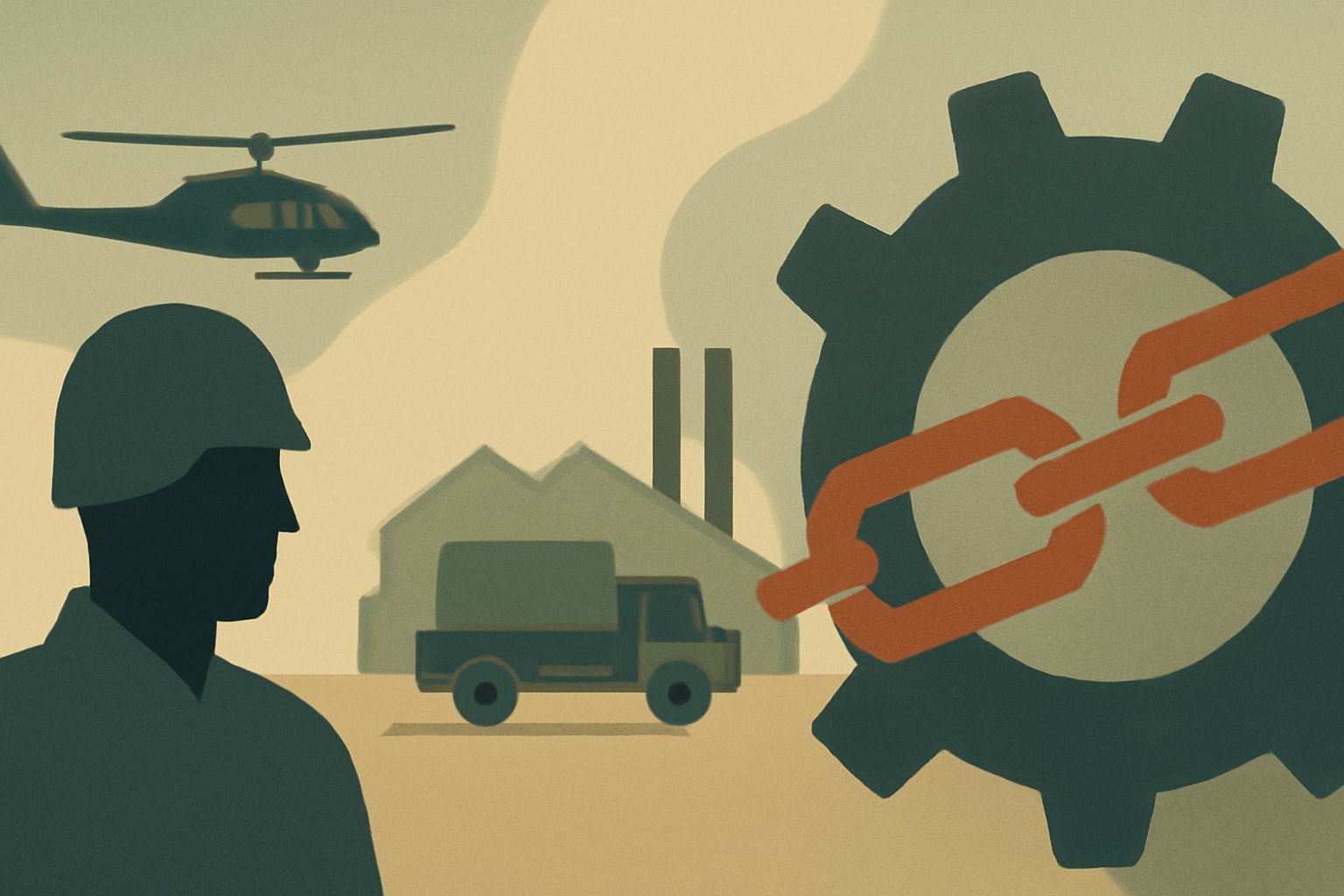 Editorial illustration for: Army's Manufacturing Rodeo Aims to Identify Supply Chain Weak Links