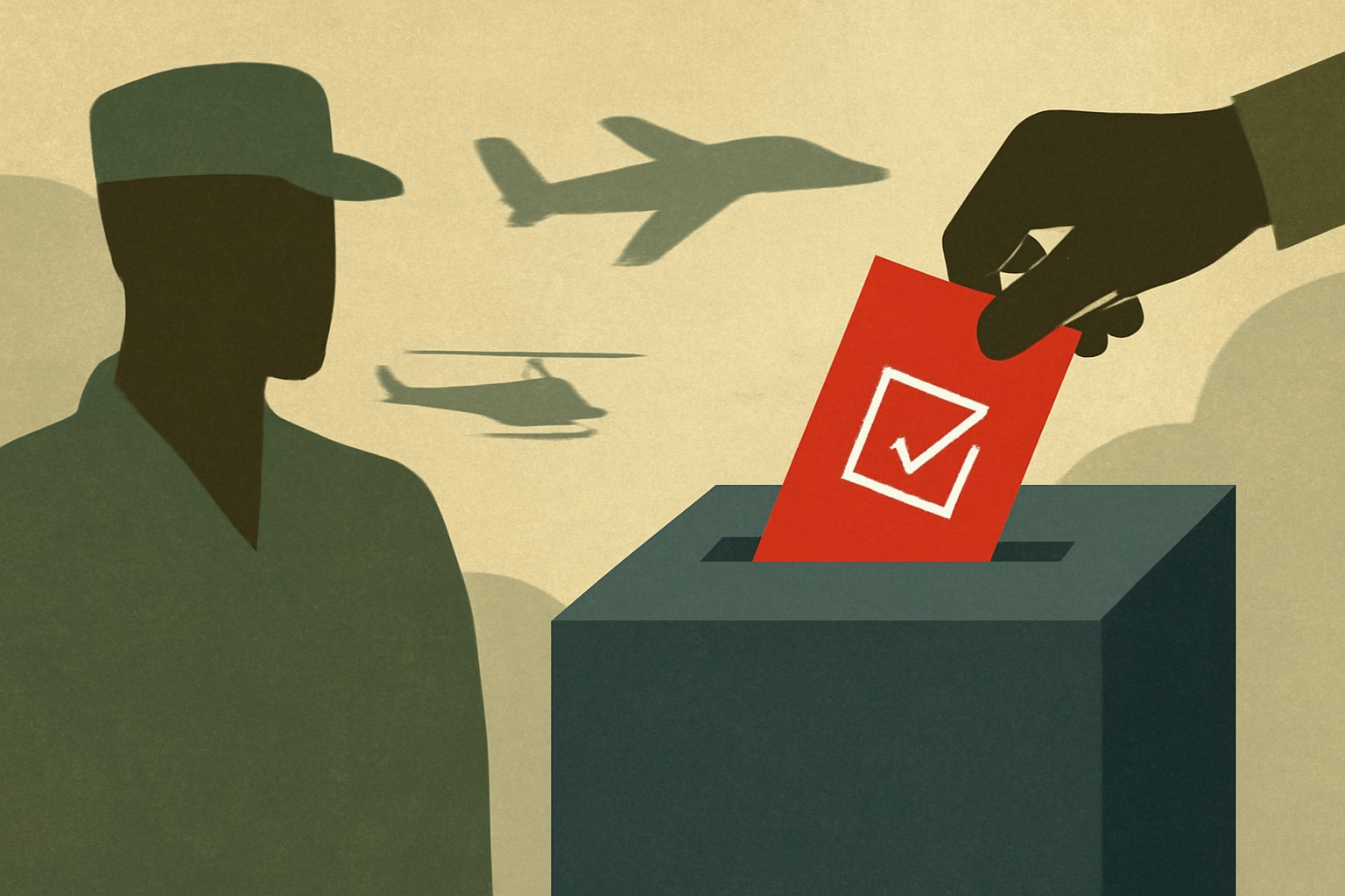 Editorial illustration for: Service Members: Time to Act for Absentee Voting in November Election