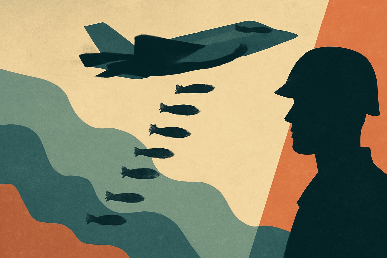 Editorial illustration for: Marine Corps F-35B Conducts First-Ever Ripple Release of Eight Bombs