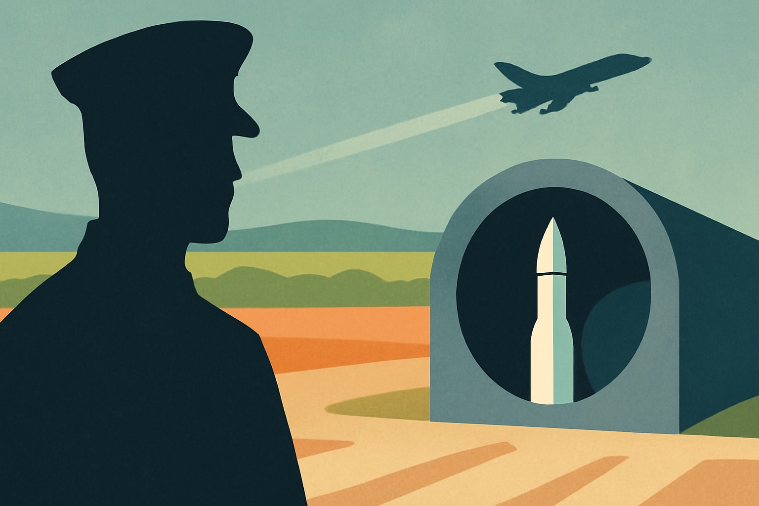 Editorial illustration for: Air Force Plans to Acquire Land for 120 New Sentinel ICBM Silos