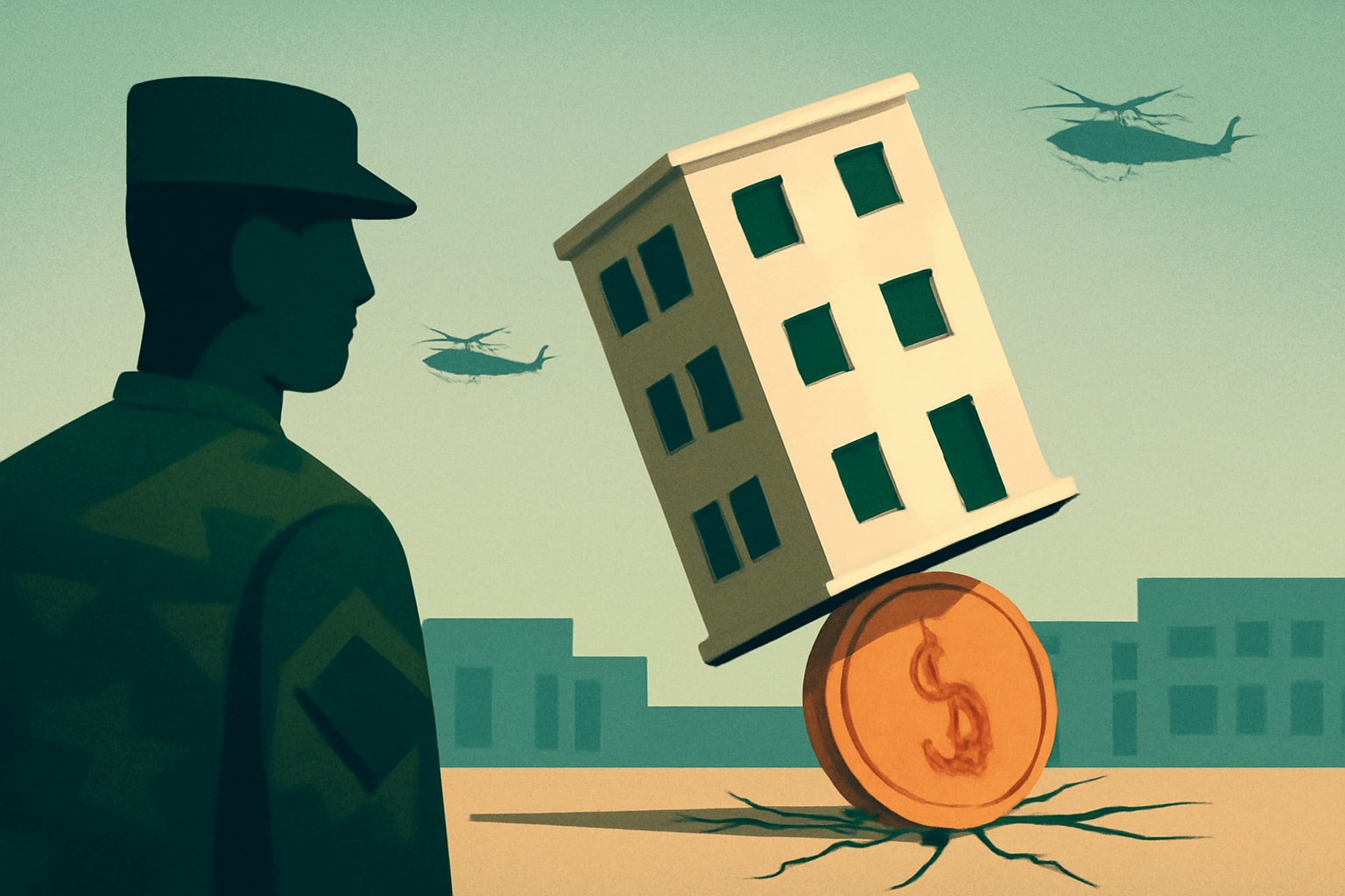Editorial illustration for: Army's New Barracks Strategy Prioritizes Cost Over Longevity