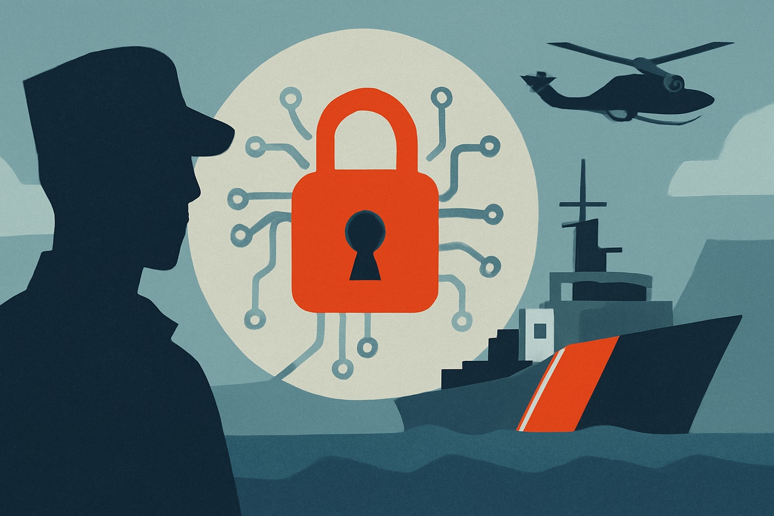 Editorial illustration for: Coast Guard Advances Zero Trust Cybersecurity Strategy by 2027