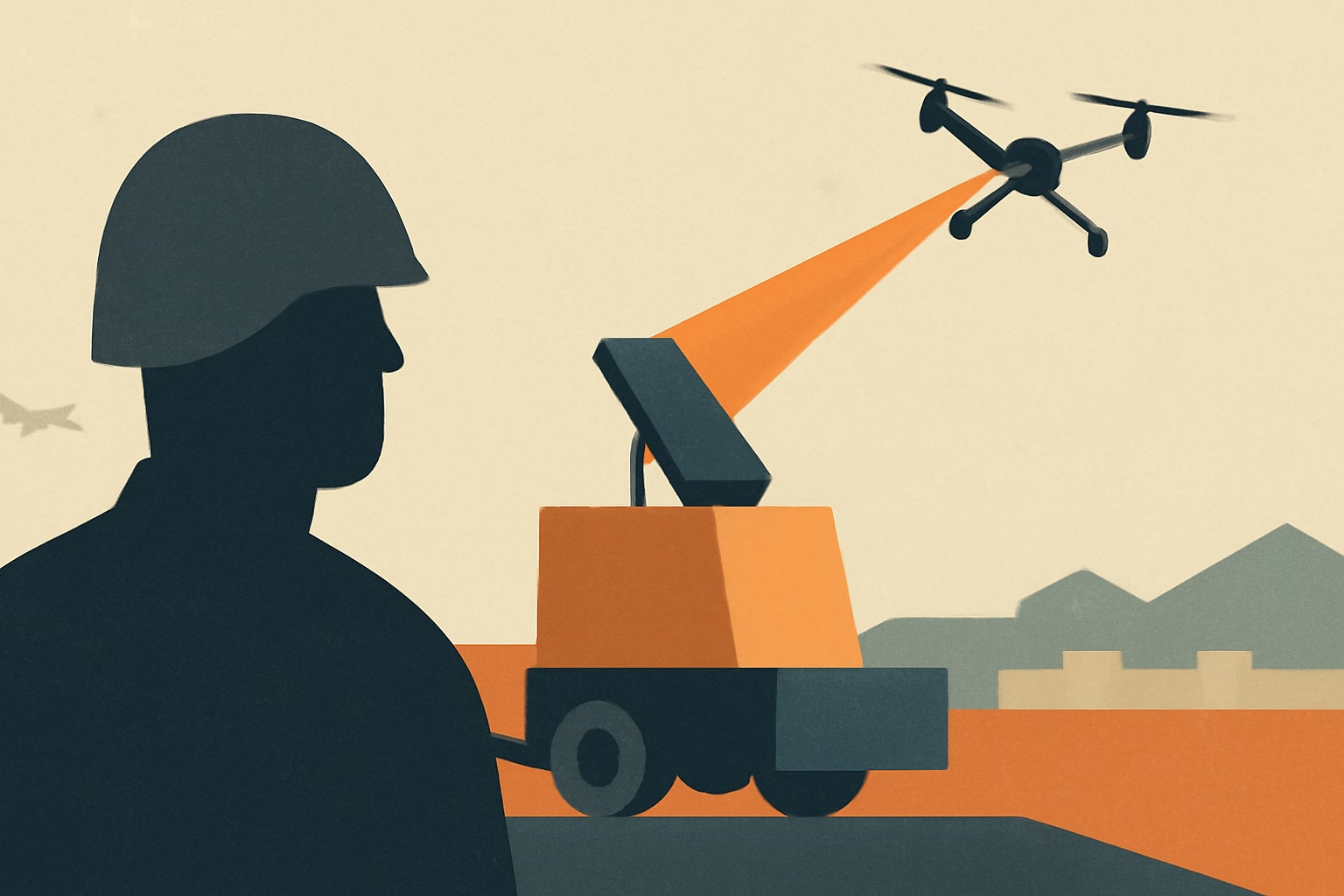 Editorial illustration for: KBR's Firefly System Selected for U.S. Base Defense Against Drones