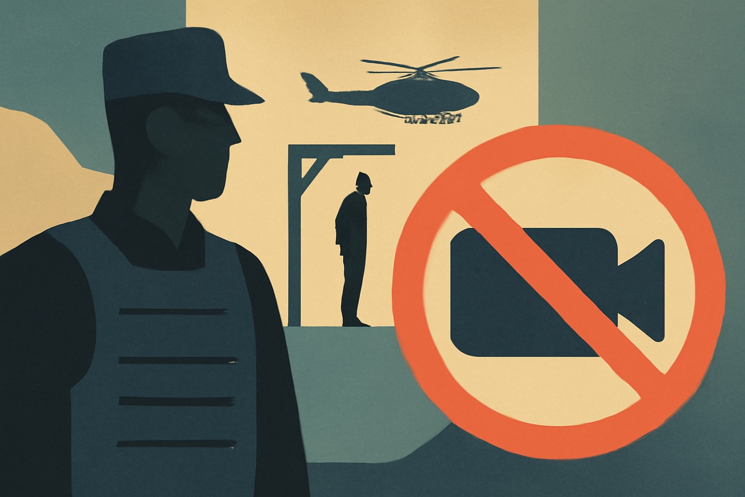 Editorial illustration for: New House Bill Seeks to Ban Presidents from Livestreaming Executions