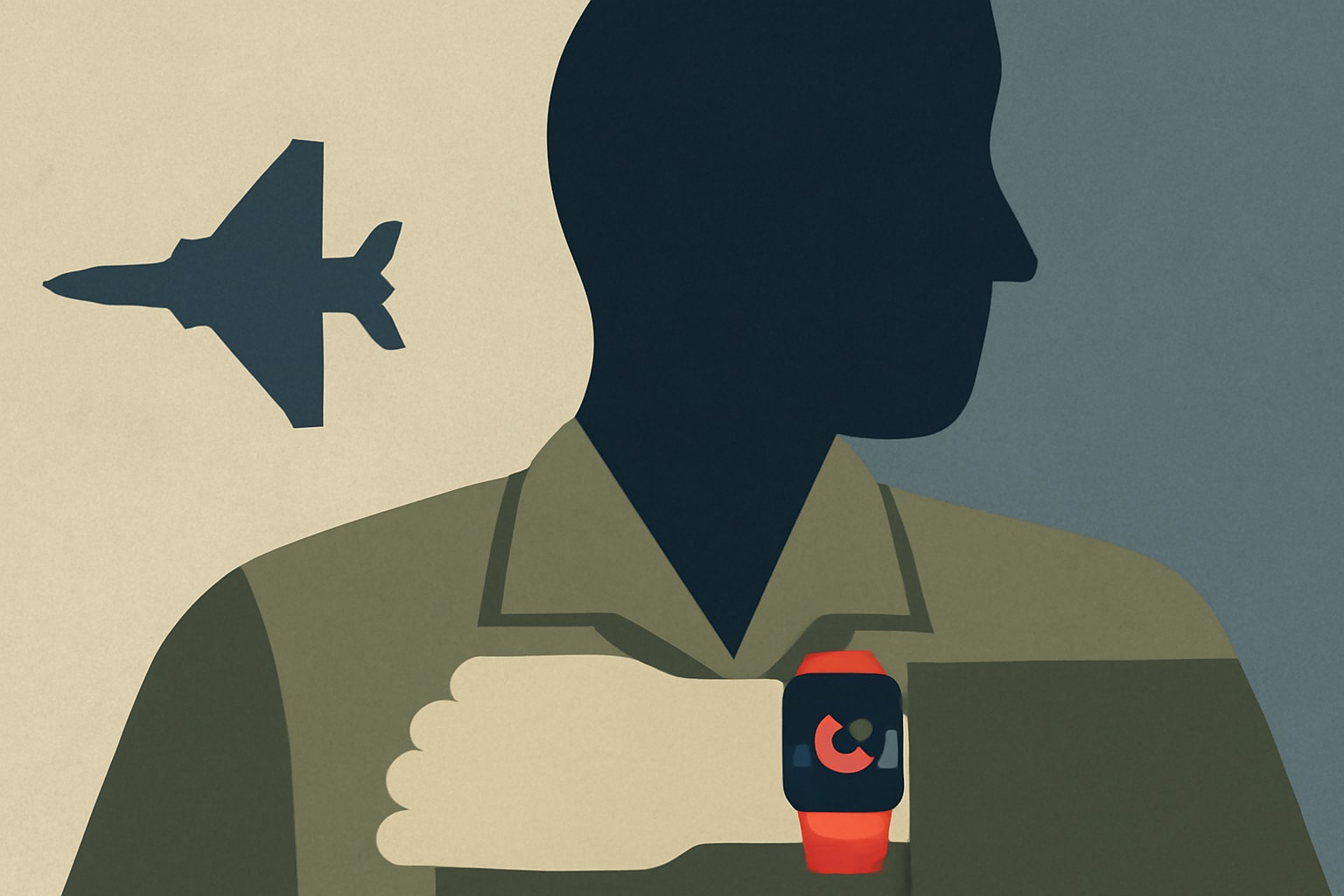 Editorial illustration for: Air Force Veteran Diagnosed With Sleep Apnea After Apple Watch Warning