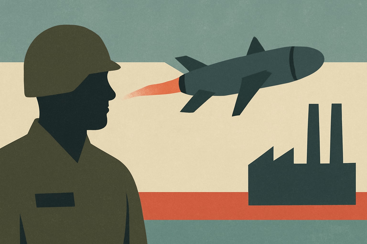 Editorial illustration for: Anduril Plans to Manufacture Steelfin Interceptors in Europe