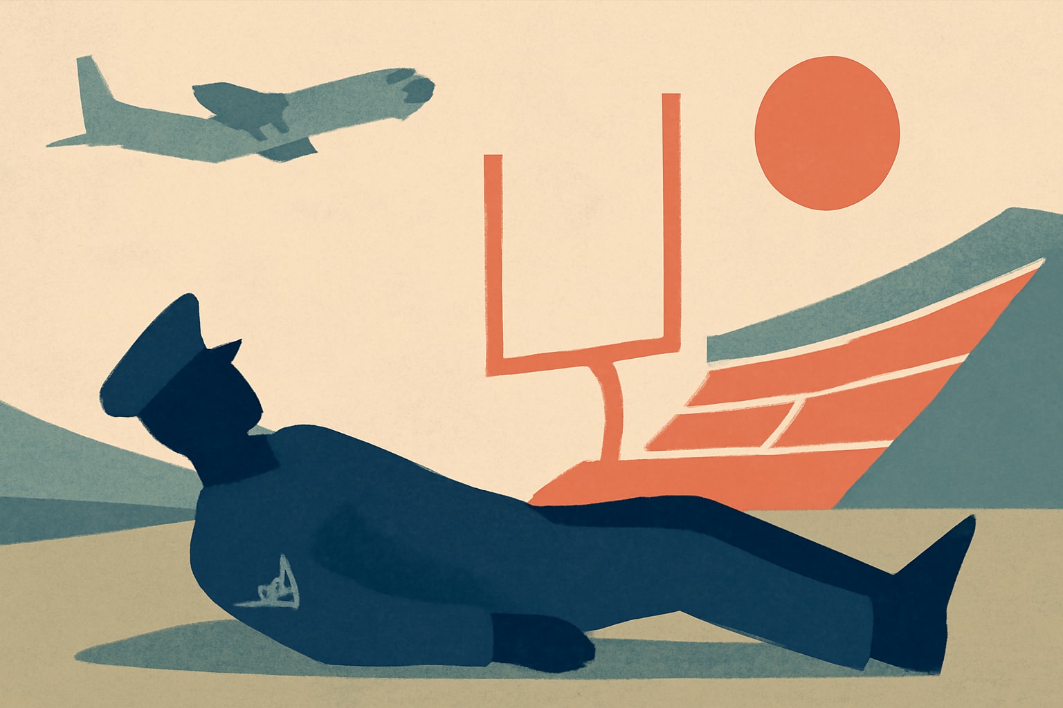 Editorial illustration for: Air Force Airman Confirmed Dead After Fall During College Football Event