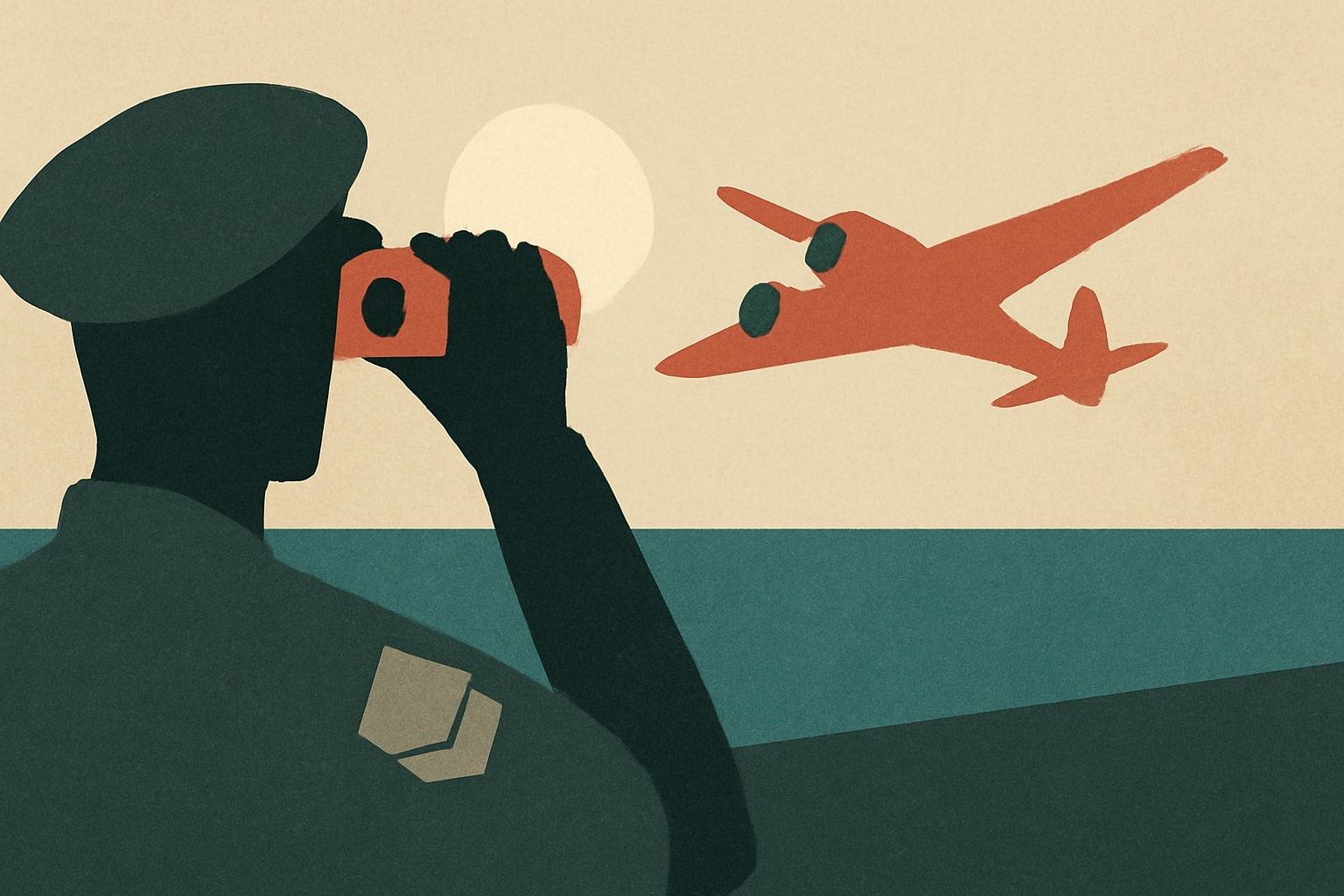 Editorial illustration for: Amelia Earhart's Plane May Be Closer to Discovery After 89 Years