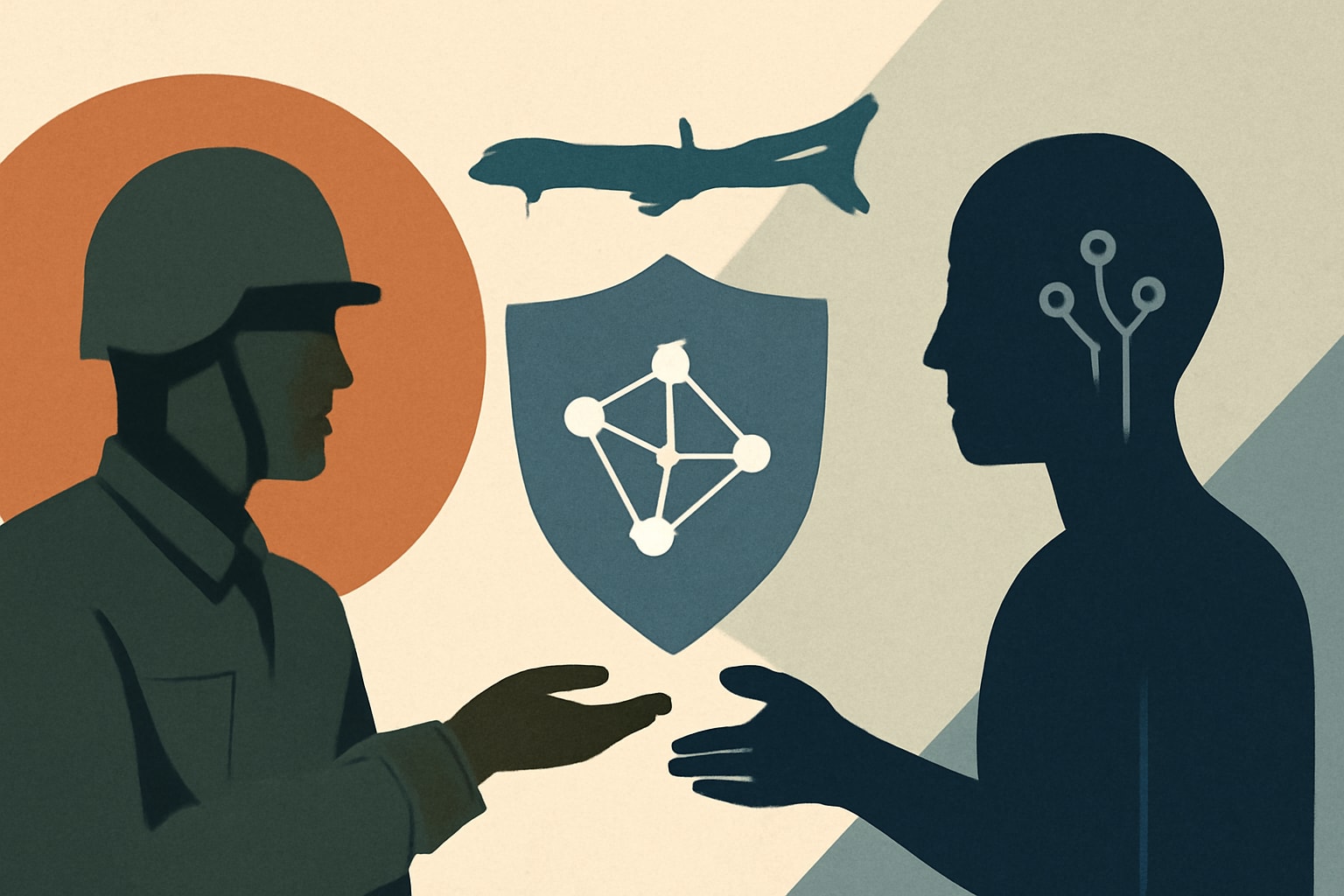 Editorial illustration for: U.S. Army Cyber Command Focuses on Human-AI Equilibrium