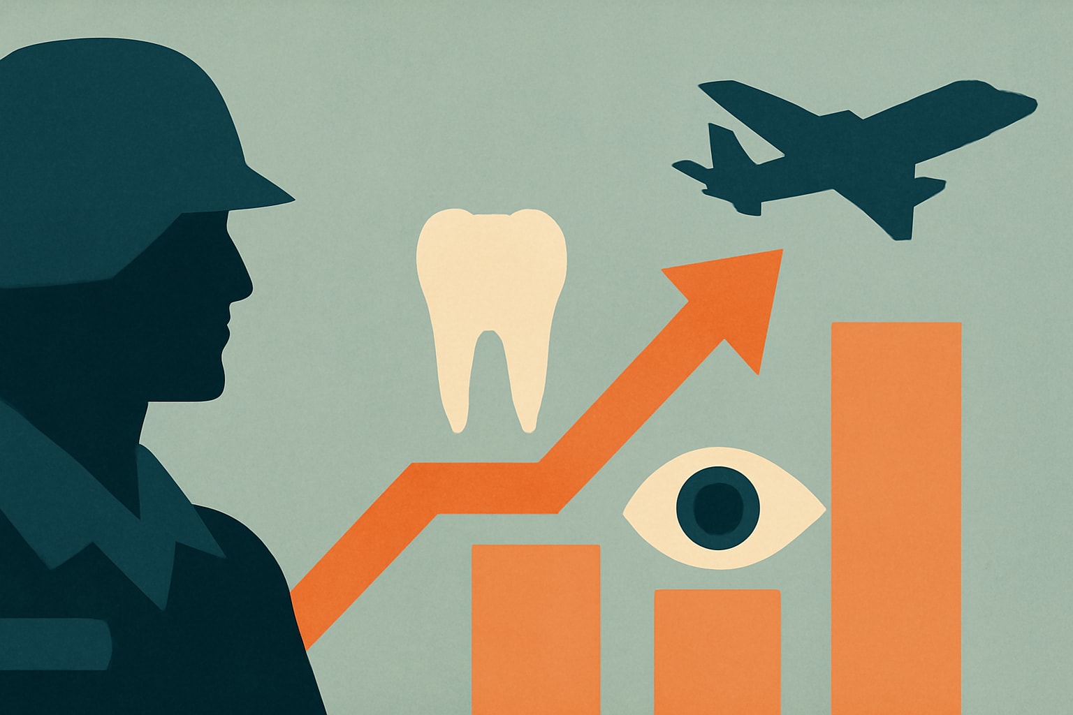 Editorial illustration for: FEDVIP Dental Premiums to Rise 1%, Vision Premiums by 1.6% for 2027