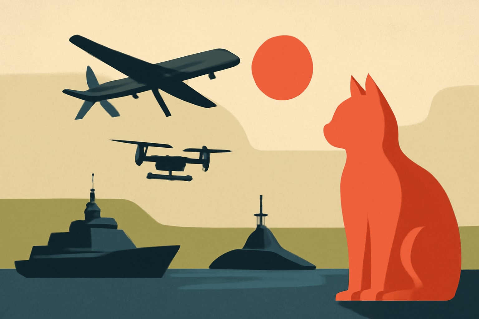 Editorial illustration for: Red Cat Expands Its Drone Portfolio With New Aerial and Maritime Systems