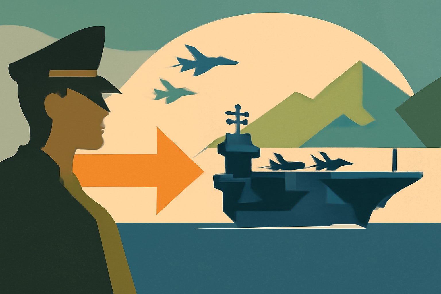 Editorial illustration for: USS Abraham Lincoln to Shift Home Port to Naval Base Kitsap-Bremerton