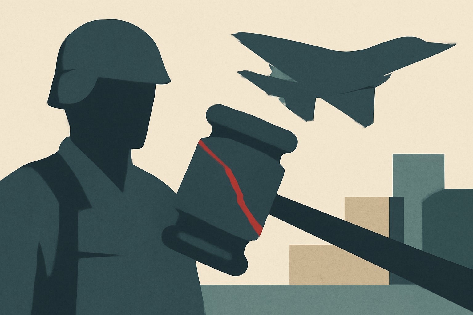 Editorial illustration for: D.C. Circuit Ruling Could Threaten Defense Contractors, Officials Warn