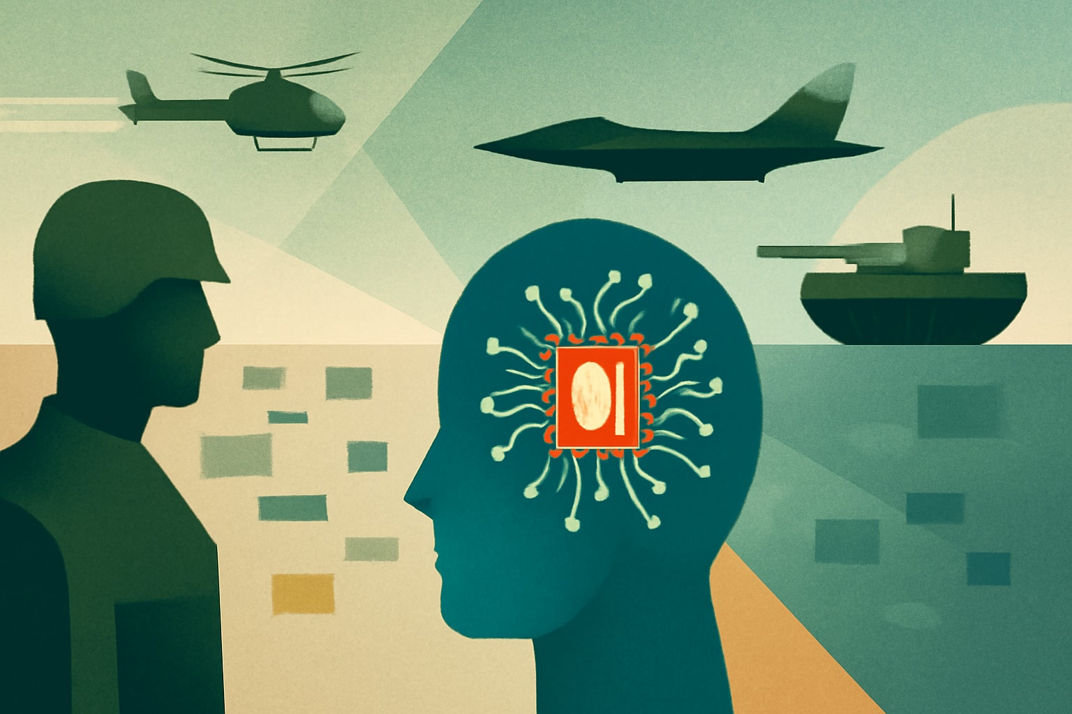 Editorial illustration for: Federated AI: Transforming Defense Data Chaos into Mission Advantage
