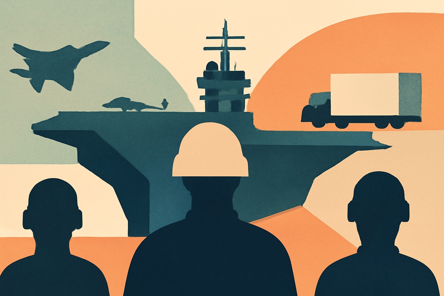 Editorial illustration for: USS Abraham Lincoln Crew Prepares for Base Move After Extended Deployment