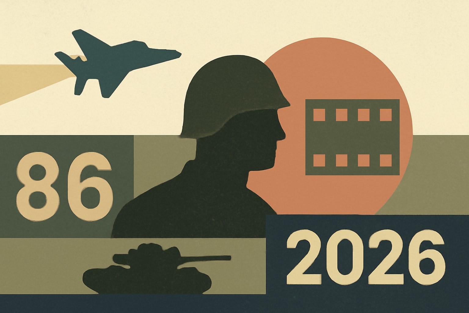 Editorial illustration for: Six Military Movies from 1986 Celebrate 40th Anniversary in 2026