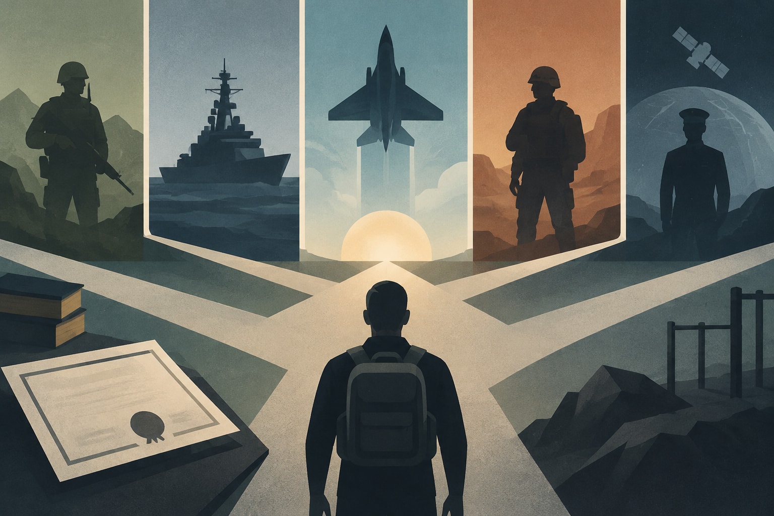 Editorial illustration for: How to Join the Military With a GED: Requirements & Branch Limits