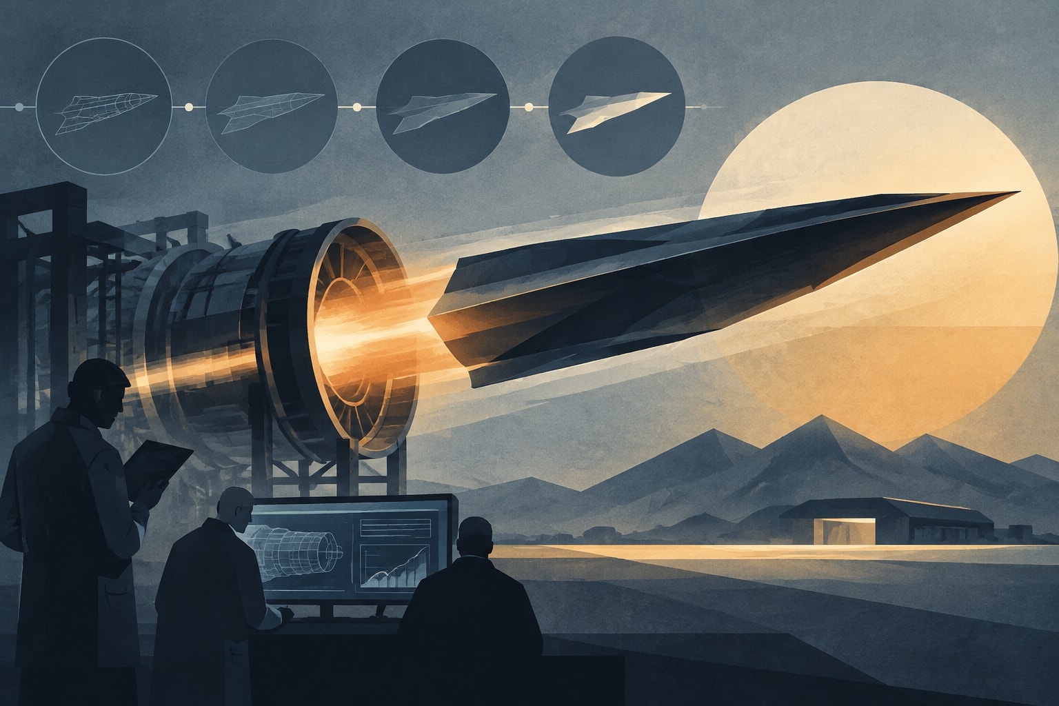 Editorial illustration for: AFRL Targets New Hypersonic Engine Tech Prototypes Within 4 Years