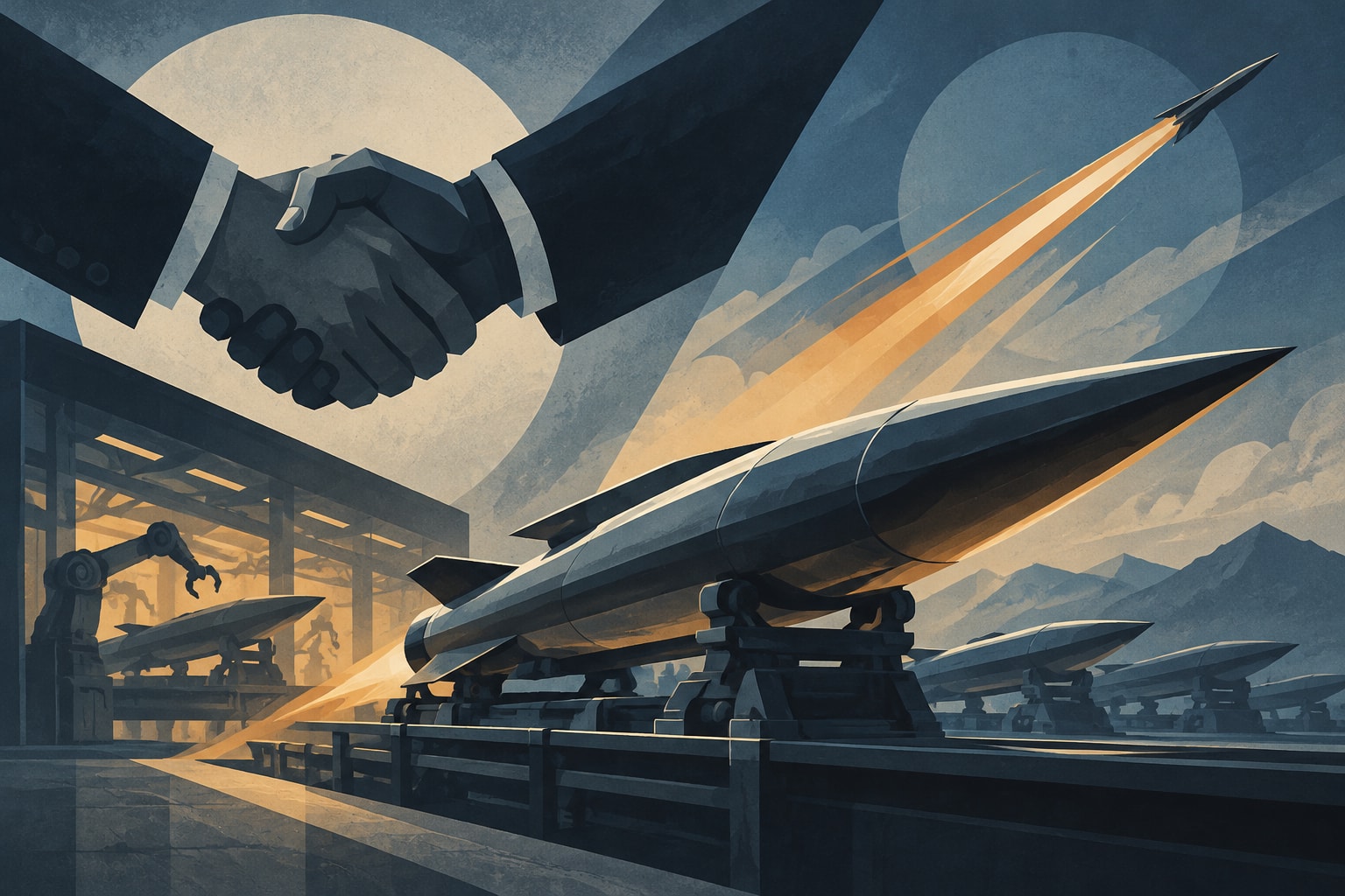 Editorial illustration for: US Air Force Awards Lockheed Martin $694M Hypersonic Missile Production Contract