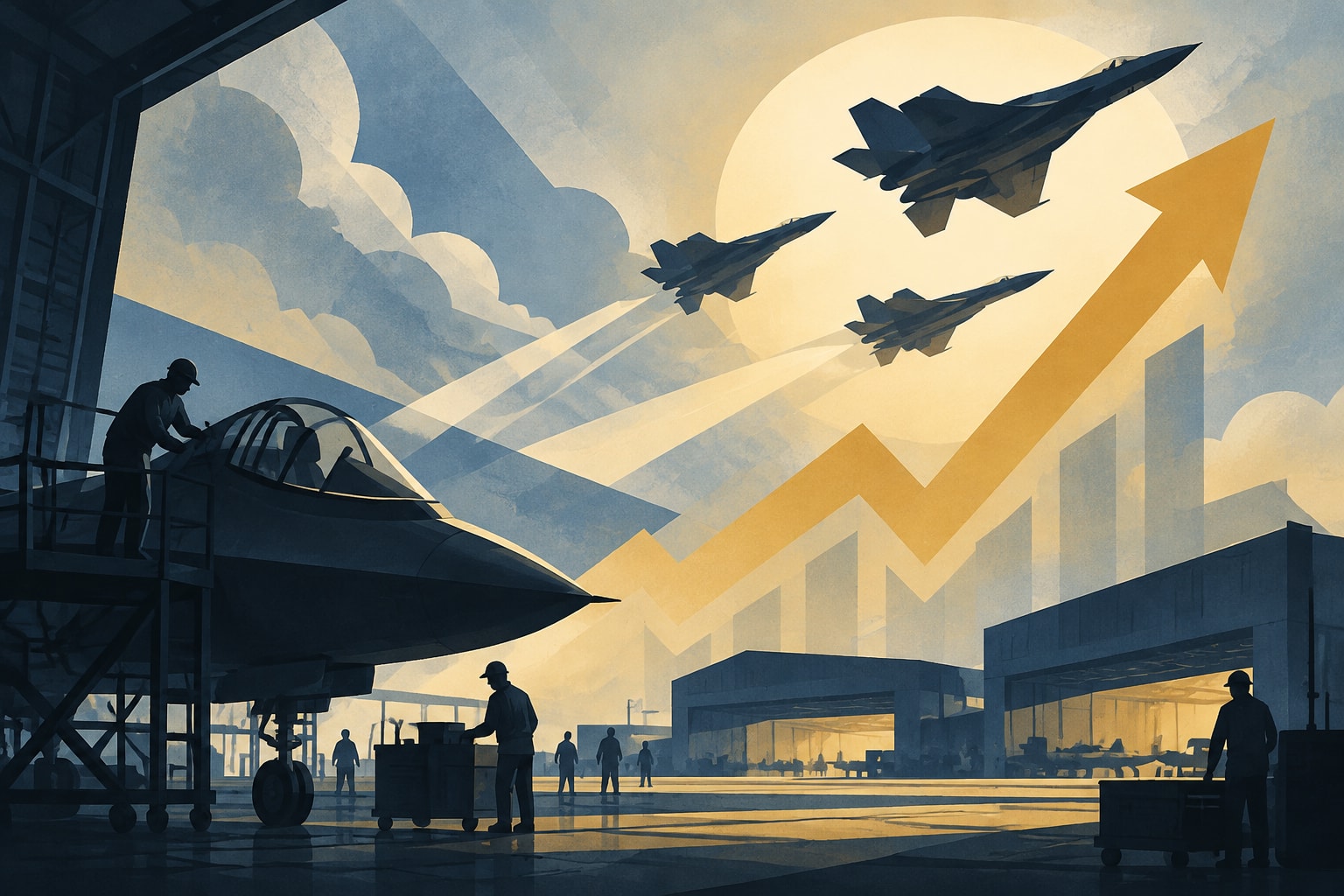 Editorial illustration for: Boeing Optimistic About Defense Sector Growth After Recent Fighter Wins