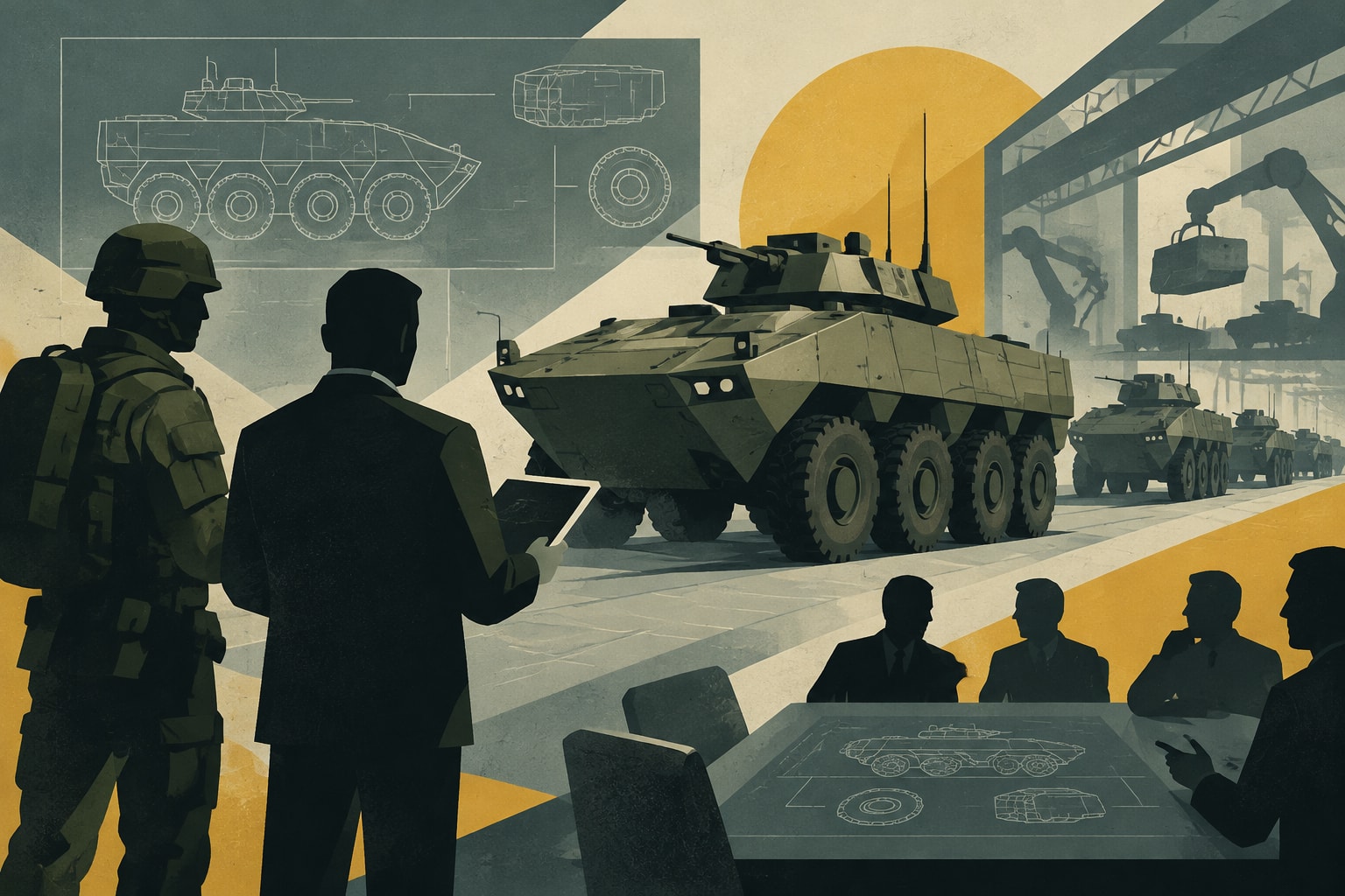 Editorial illustration for: U.S. Army Seeks Industry Input on Production of 21,000 Infantry Squad Vehicles
