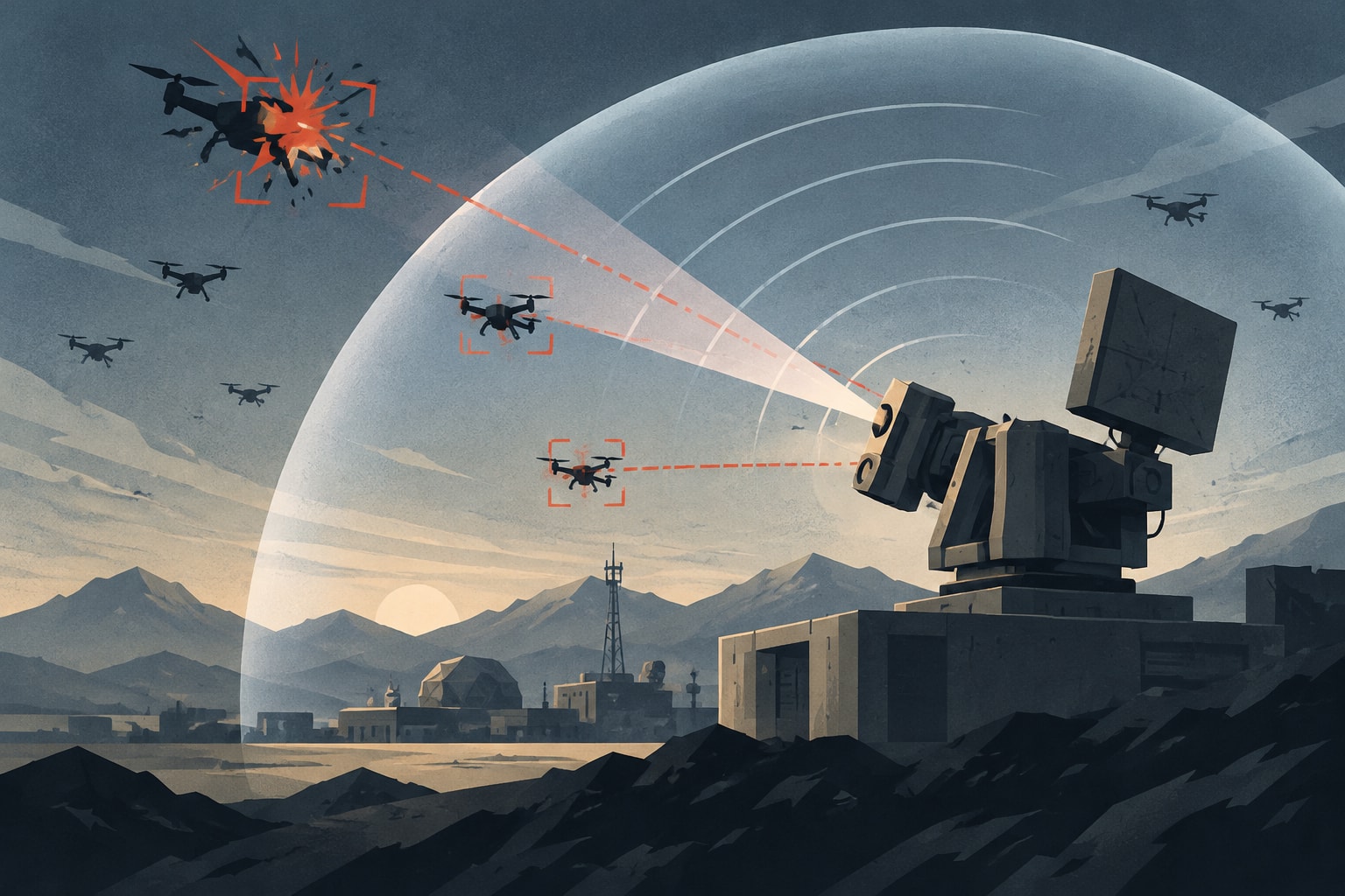 Editorial illustration for: MSI Unveils Next Generation Counter-Drone Defense System